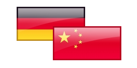 Flagge China Deutschland